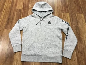 WOMENS S (4/6) - Carhartt 102791 Clarksburg Logo Sleeve Pullover Hood Sweatshirt - Picture 1 of 11