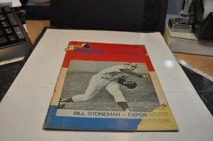 Montreal expos baseball program magazine 1972 bill stoneman perfect game mlb - Foto 1 di 23