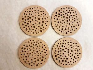 JUEGO DE 4 POSAVASOS - "ESTRELLAS" - 100MM x 4MM - DISEÑO 48 - Imagen 1 de 2