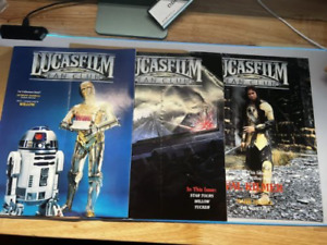Lucasfilm Fan Club Magazine collection #1,#2,#3..thru #17 w/ Orig mailing covers