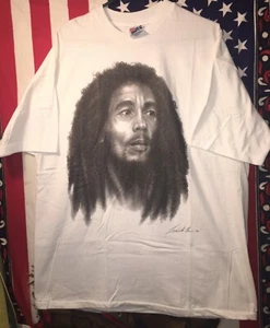BOB MARLEY 1993 XL NEW Vintage Hanes Portrait Reggae Music Jamaica OOP RARE VHTF - Picture 1 of 7