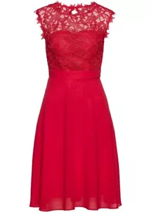Kleid mit Spitze Gr. 38 Rot Damen-Abend-Party-Cocktailkleid Neu* - Bild 1 von 1