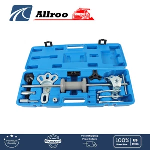 Slide Hammer Dent Puller Tool Kit Wrench Adapter Axle Bearing Hub Auto Kits - Picture 1 of 12