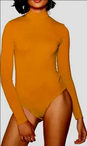 Free People Intimately Seamless Turtleneck Bodysuit in Honey $60 |FF-083 - Picture 1 of 4