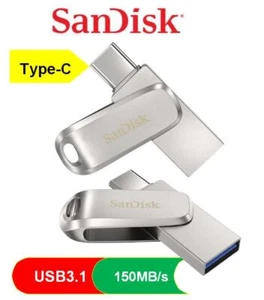 SanDisk Dual Drive Luxe 32Gb 64Gb 128Gb 256Gb 512Gb Lecteurs flash USB TYPE-C FR - Afbeelding 1 van 12