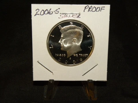 2006 SILVER Kennedy Half Dollar from US Mint SILVER Proof Set Cover
