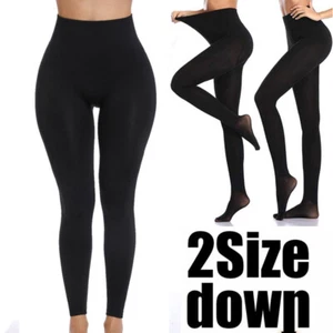 Anti Cellulite Thigh Leg Compression High Waist Women Leggings Slim Shaper Pants - Picture 1 of 19