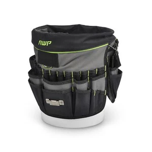 AWP 51-Pocket Bucket Tool Organizer for Easy Tool Access, Black - Picture 1 of 4