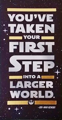 Tarjeta de felicitación Star Wars Obi-Wan Kenobi Felicitaciones Dinero Regalo Foto 1 de 2