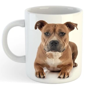 Staffordshire Bull Terrier Dog Novelty Coffee Mug Cup Birthday Gift Animal Pet - Picture 1 of 3