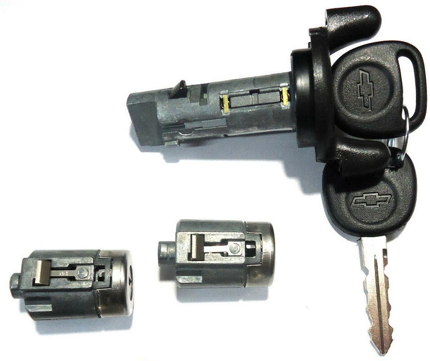 НОВЫЙ CHEVROLET OEM ЗАМОК ЗАЖИГАНИЯ ЦИЛИНДР + 2 ДВЕРИ ЗАМОК ЦИЛИНДР + 2 КЛЮЧА - Изображение 1 из 1