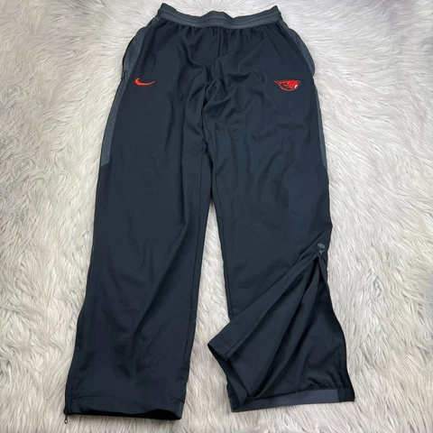 Nike Dri-Fit Men's M Black Oregon State Beavers Track Pants Joggers Cover
