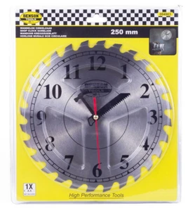 Wanduhr Bürouhr Werkstattuhr Designuhr Kreissägeblatt Uhr Wohnzimmer Küchen - Bild 1 von 3