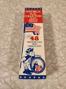 Vintage USA historische Flagge Sammlung 48 4"x6" Flaggen des frühen Amerikas - Bild 1 von 14