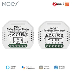 MOES ZigBee Smart Dimmer interruttore luce modulo relè da incasso Alexa Google app - Foto 1 di 19