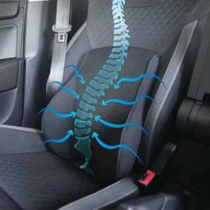 Cojín de apoyo lumbar para asiento de coche cámper autocaravana coche HGV espuma viscoelástica flujo de aire - Imagen 1 de 5