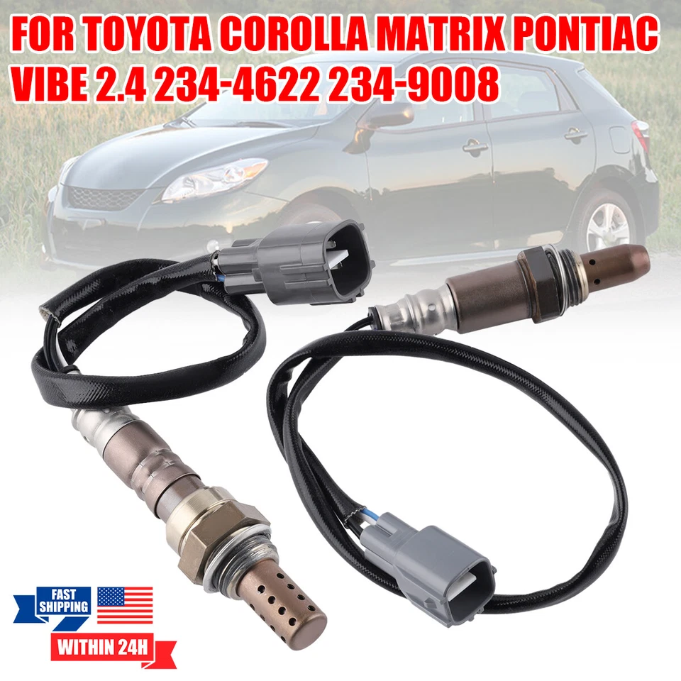 Sensor de oxígeno aguas arriba 2 piezas para Pontiac Vibe 2009 2010 2,4 L L4 234-9008 234-4622 Foto 1 de 4