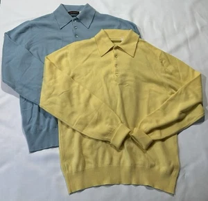2 Vintage L Jack Henry 100 % reines Kaschmirpullover Shirt langärmelig Kansas City - Bild 1 von 21