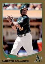 2013 Topps Update Gold #US241 Alberto Callaspo  /2013 Oakland Athletics
