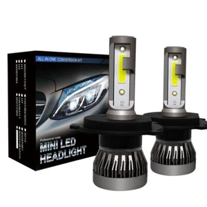 2 x H4 LED Headlight Conversion Kit COB Bulb 110W 28000LM White High Power 6000K - Picture 1 of 11
