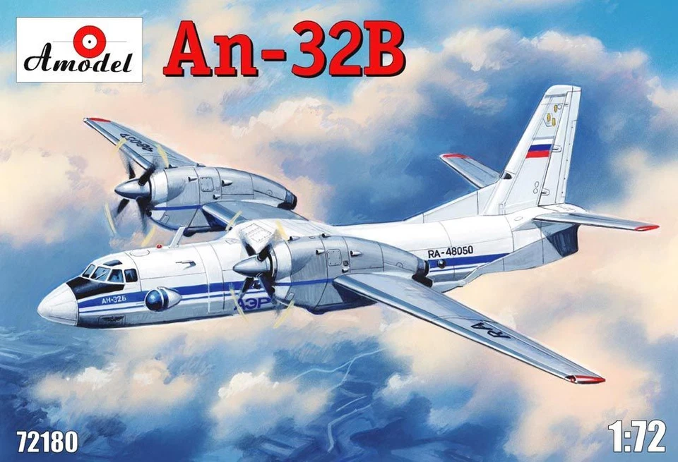 Amodel 72180 - 1:72 Antonov An-32B Aeromobile Civile - Nuovo - Immagine 1 di 1
