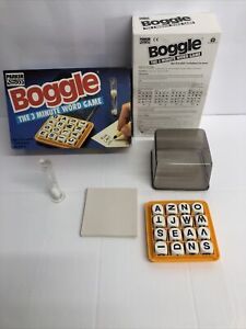 BOGGLE 3 MINUTE WORD GAME 1992 PARKER GAMES FAMILY GAMES NIGHT