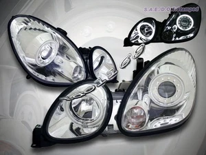 Faros proyector cromado Lexus GS300 GS400 GS430 98-05 CCFL doble halo - Imagen 1 de 2