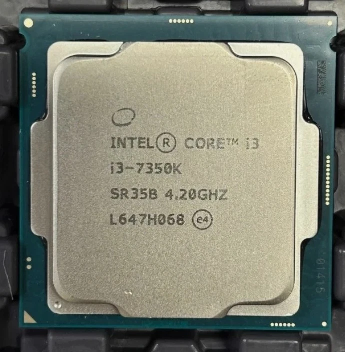 7Th Gen Intel Core i3-7350k LGA 1151 CPU Processor Kaby Lake 4.2 GHz Dual Core - Image 1 of 2