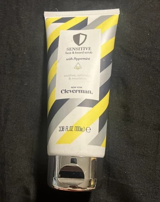 Sensitive Face and Beard Scrub for Men 3.38 Oz Peppermint-Infused Exfoliating... - Image 1 of 4