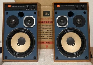 JBL 4312M Compact Monitor Speakers Pair Maintained Tested Vintage Japan - Picture 1 of 10