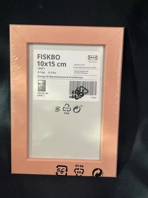 宜家 Fiskbo 粉色桃色相框 4x6 全新未拆封 704.647.08 — 第 1/4 张图片