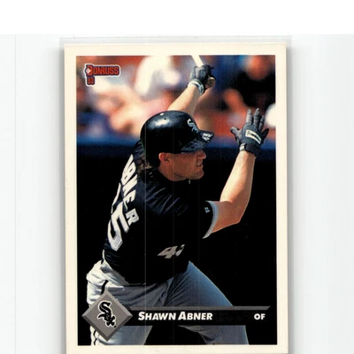 1993 Donruss Baseball Card Shawn Abner Chicago White Sox #651 - Image 1 of 2