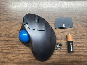 Logitech Logi Trackman Logi M570 T-R0001 Trackball Mouse W/ Unifying Dongle - Picture 1 of 3