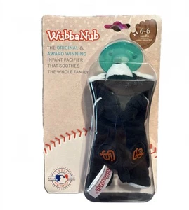 Wubbanub San Francisco Giants Bär 0-6 Monate Wubba Noppen Schnuller Plüschtier Neu - Bild 1 von 6