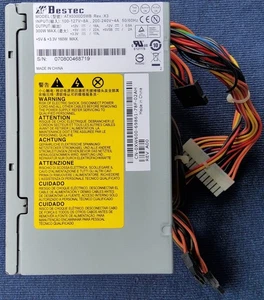 Bestec Power Supply - Model # ATX0300D5WB REV:X3 100-127V~8A 200-240V~4A 50/60Hz - Picture 1 of 7