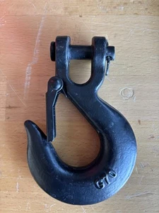Forged Winch Hook Black 15,000 LB G70 - Picture 1 of 2