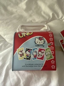 Hello Kitty UNO Deluxe Collector Tin Game, Sanrio - Picture 1 of 13