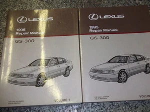 1995 Lexus GS300 GS 300 Servicio Tienda Reparación Manual Juego Dos Volumen OEM - Imagen 1 de 1