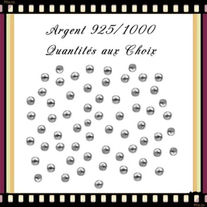 Perles lisses 2,5mm trou 1,2mm, en Argent 925/1000 . Réf: PL025 - Bild 1 von 1