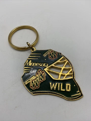 NHL Minnesota Wild Goalie Mask 2 x 1.5 Inch Keychain Cover