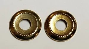 JUEGO DE 2 ANILLOS DE VERIFICACIÓN CON CUENTAS CHAPADOS EN LATÓN 1/8" PIEZA DE LÁMPARA NUEVO 22534JB - Imagen 1 de 4