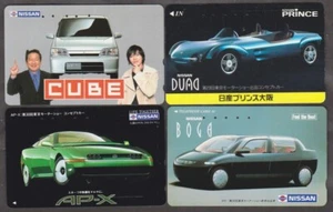 LOT de 4 télécartes JAPON - VOITURE - NISSAN 2/15 - CAR JAPAN PRIVATE phonecards - Picture 1 of 1