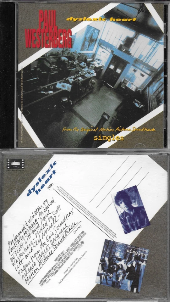 PAUL WESTERBERG  Dyslexic Heart  promo CD single with PicCover - Image 1 of 1
