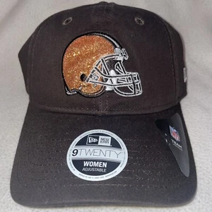 Cleveland Browns New Era 9TWENTY Brillo Para mujeres Correa Espalda Sombrero Gorra Brillo Adj - Imagen 1 de 4