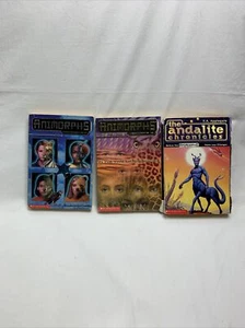 Animorphs Megamorphs K.A. Applegate Paperback Book # 1 & 2 + Andalite Chronicles - Picture 1 of 10