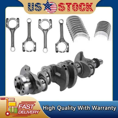 Crankshaft & +0.5mm Bearings & Connecting Rods for (2012-2016) Kia Soul Rio 1.6L - Image 1 of 4