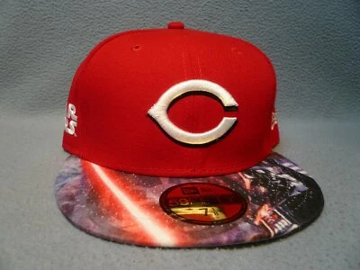 New Era 59fifty Cincinnati Reds Star Wars FITTED BRAND NEW cap hat Viza Print - Image 1 of 4