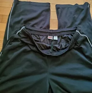 Pro Spirit Men's Size XL Black Lined Athletic Black Drawstring Pocket Pants - Picture 1 of 10