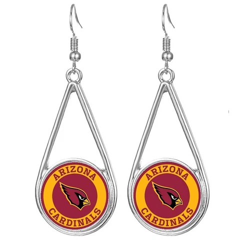 Arizona Cardinals Womens Silver Drop Dangle Earrings w Gift Pkg D29 Cover