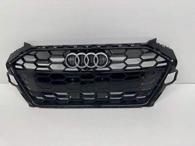 2020-2024 AUDI A4 QUATTRO BLACK FRONT GRILLE W SENSORS Camera OEM Honeycomb Foto 1 de 4